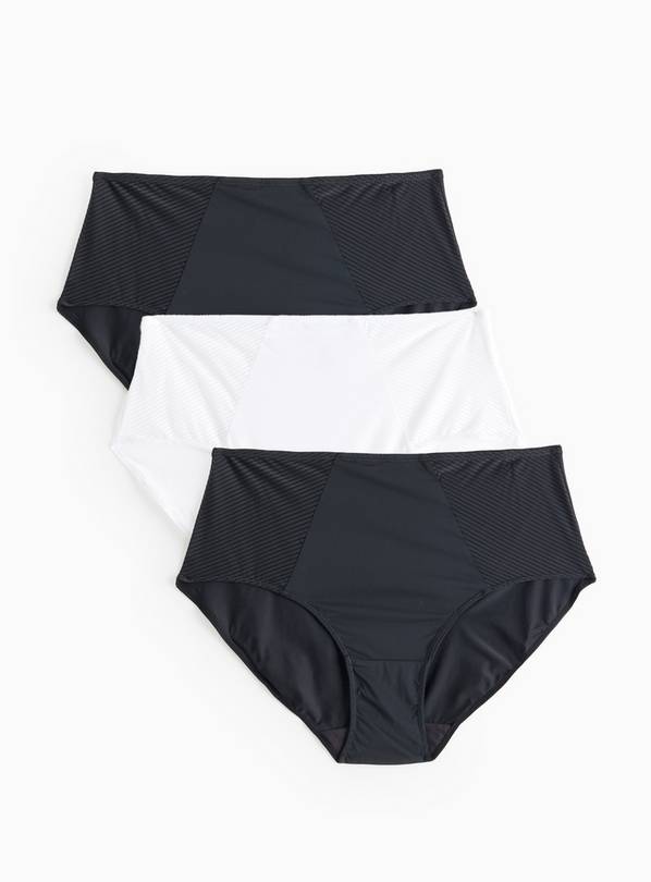 Mesh Stripe Full Knickers 3 Pack 20